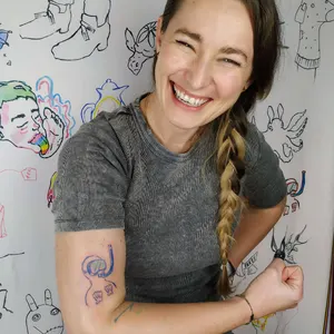 showcasing a cool freshly inked tattoo